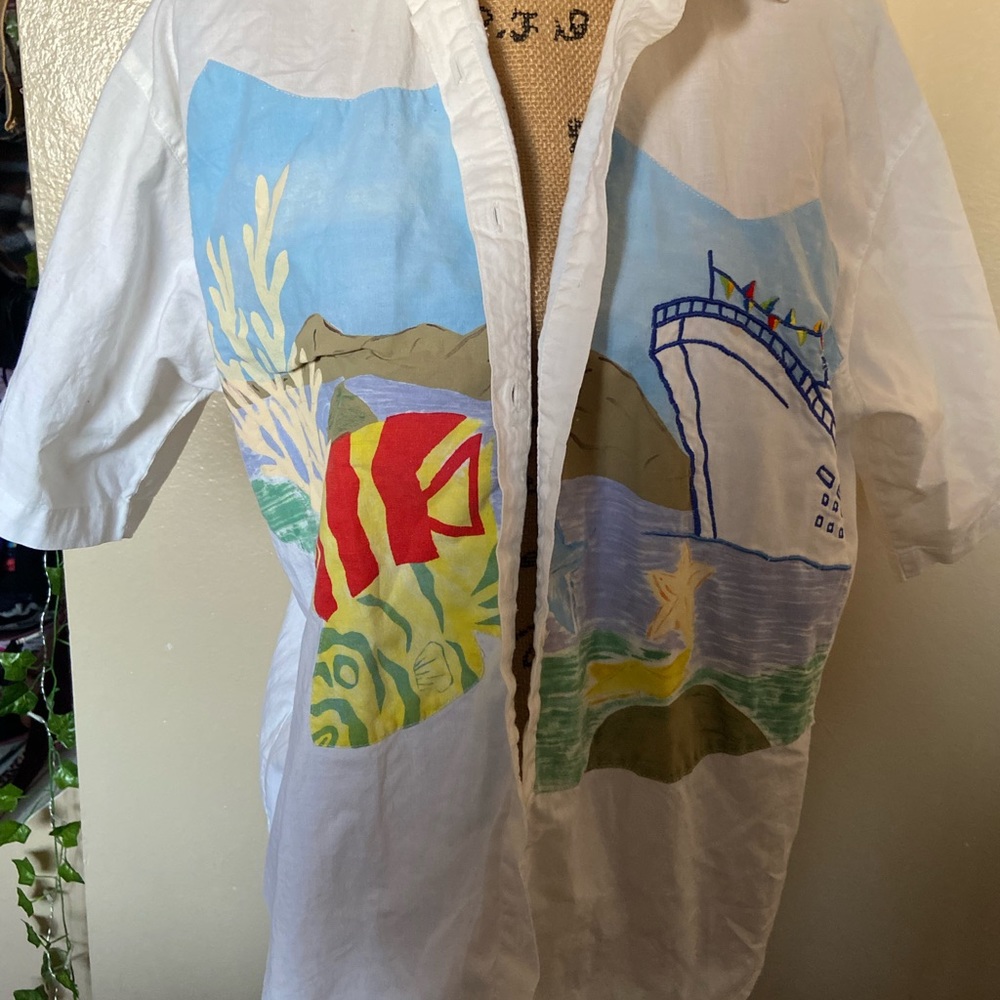 “KSA” button up